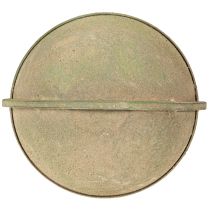 Artikel Hängeampel aus Metall grau-grün, Ø16cm, H38cm, für Garten und Innenbereich