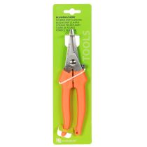 Artikel Blumenschere aus Edelstahl mit orangefarbenem Griff, 19 cm für Floristik und Gartenarbeit