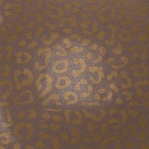 Artikel Blumenseide braun mit goldenem Leopardenmuster nassfest 50 x 75 cm 20 Stück