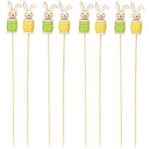 Artikel Blumenstecker Holz Osterhase 32cm Grün Gelb 8er Set