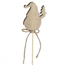 Artikel Blumenstecker Holz Wichtel 5x8cm 12 St. dreifarbig Weihnachten