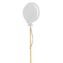Artikel Blumenstecker Strauß Deko Kuchentopper Luftballon Weiß 28cm 8St