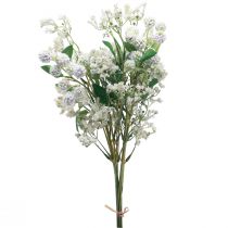 Kunstblumenstrauß Seidenblumen Beerenzweig Weiß 48cm