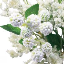Artikel Kunstblumenstrauß Seidenblumen Beerenzweig Weiß 48cm