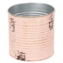 Artikel Metall Blumentopf Deko-Dose Lachs Ø11cm H10.5cm für Sommer- und Innenraumdekoration