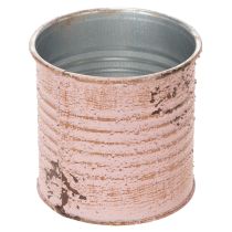 Artikel Blumentopf Metall rund Altrosa Ø 8 cm H 7,5 cm für Fensterbank & Deko