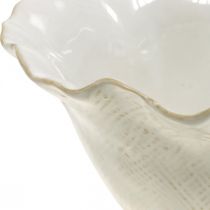Artikel Blumentopf Keramik Übertopf Blumenkelch Weiss Ø19cm