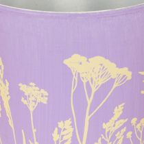 Artikel Metall-Übertopf 3er-Set Blumenmotiv in Pastellfarben 10 cm für Innenbereich