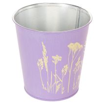Artikel Metall-Übertopf 3er-Set Blumenmotiv in Pastellfarben 10 cm für Innenbereich