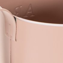 Artikel Blumentopf Zink Gieskannenform Ø16,5cm H17cm Altrosa für Innen und Aussen