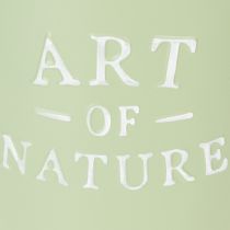 Artikel Zink-Blumentopf Art of Nature Mintgrün Ø17,5cm H15cm Innenbereich