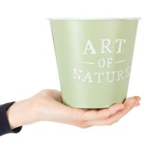 Artikel Zink-Blumentopf Art of Nature Mintgrün Ø17,5cm H15cm Innenbereich