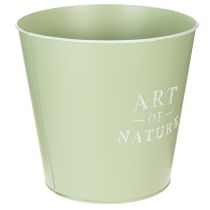 Artikel Blumentopf Metall Übertopf Mintgrün Ø22cm H21cm für Innen- und Aussendekoration