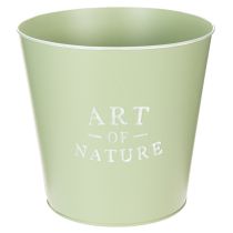 Artikel Blumentopf Metall Übertopf Mintgrün Ø22cm H21cm für Innen- und Aussendekoration