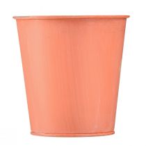 Artikel Blumentopf Apricot Übertopf Metall Ø11,5cm H11,5cm