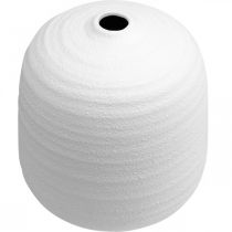 Artikel Keramik Blumenvase Weiss Ø22cm H22,5cm