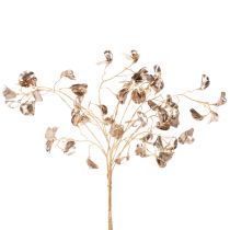 Artikel Bohnenblütenzweig Metallic Champagner Kunstpflanze 80 cm 3er-Set Weihnachten