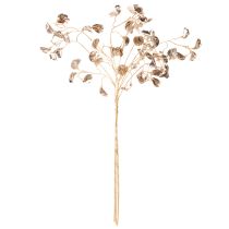 Artikel Bohnenblütenzweig Metallic Champagner Kunstpflanze 80 cm 3er-Set Weihnachten