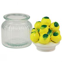 Artikel Bonboniere Glas mit Deckel Zitronen Keksglas Ø11cm H19cm