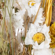 Artikel Trockenblumenstrauss mit gelben Sola-Holz Rosen 50cm für Innenbereich