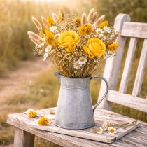 Artikel Trockenblumenstrauß mit Rosen aus Sola Holz Eleganter Blumenstrauß für natürliche Dekoration im Zuhause 50cm