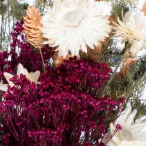 Artikel Trockenblumenstrauss aus getrockneten Blüten, mehrfarbig, 50 cm, für Tischdekoration im Landhausstil