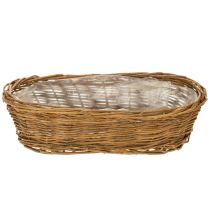 Artikel Brotkorb oval 30 cm Weide ungeschält mit Kunststoffeinsatz natur dunkel