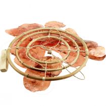 Artikel Capiz Windspiel Orange Klangspiel Holz Maritim 90cm
