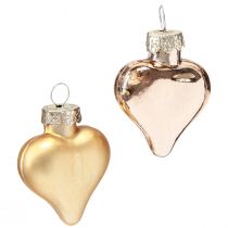 Artikel Weihnachtsdeko Christbaumschmuck Goldene Herzen 3cm 24 St
