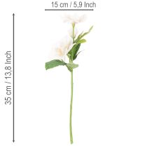 Artikel Künstlicher Christrosen-Bund 35cm Rosa-Weiss Kunststoff 6-Stück