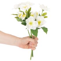 Artikel Kunstblume Christrose weiss Bund 36 cm Kunststoff für Weihnachten