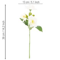 Artikel Kunstblume Christrose weiss Bund 36 cm Kunststoff für Weihnachten