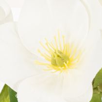 Artikel Christrose Kunstblume weiss, Dekobund 40 cm, 4 Stiele mit Blüten