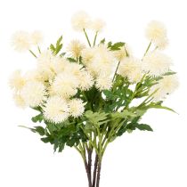 Artikel Kunstblume Chrysanthemen Bund Kunststoff cremeweiss 56cm 4 Stück für Innenbereich
