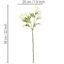 Artikel Kunstblume Chrysanthemen Bund Kunststoff cremeweiss 56cm 4 Stück für Innenbereich