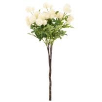 Artikel Kunstblume Chrysanthemen Bund Kunststoff cremeweiss 56cm 4 Stück für Innenbereich