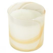 Citronella Kerze Duftkerze im Glas Weiß Ø12cm H12,5cm