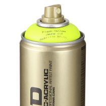 Artikel Acryllackspray Neon Gelb Montana Cans Flash Yellow 400 ml für kreative Gestaltung