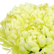 Artikel Strauß aus Chrysanthemen künstlich Creme, Gelb 28cm 6St