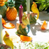 Artikel Exotischer Kerzenhalter Keramik Vögel handbemalt H14,5cm 2 St