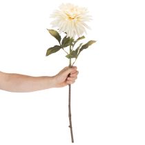 Artikel Künstliche Blume Dahlie aus Seidenstoff 68 cm cremeweiss