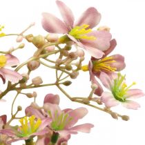 Artikel Dekozweig Daphne künstlich mit Blüten Rosa 110cm 3er-Set