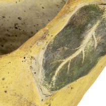 Artikel Beton-Übertopf in Birnenform, gelb-grün, 19 × 12,5 × 15,5 cm für Herbstdeko