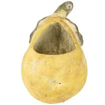 Artikel Beton-Übertopf in Birnenform, gelb-grün, 19 × 12,5 × 15,5 cm für Herbstdeko