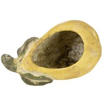 Artikel Beton-Übertopf in Birnenform, gelb-grün, 19 × 12,5 × 15,5 cm für Herbstdeko