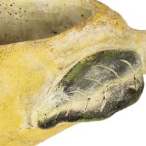Artikel Deko-Pflanzgefäss Birne aus Beton, Herbstdeko, 25×13×11cm, Gelb