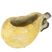 Artikel Deko-Pflanzgefäss Birne aus Beton, Herbstdeko, 25×13×11cm, Gelb