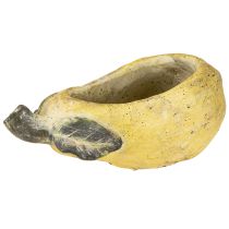 Artikel Deko-Pflanzgefäss Birne aus Beton, Herbstdeko, 25×13×11cm, Gelb