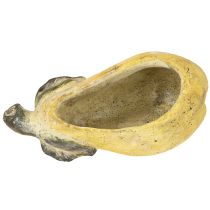 Artikel Deko-Pflanzgefäss Birne aus Beton, Herbstdeko, 25×13×11cm, Gelb