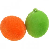 Artikel Deko-Eier beflockt bunt 4cm 18 St